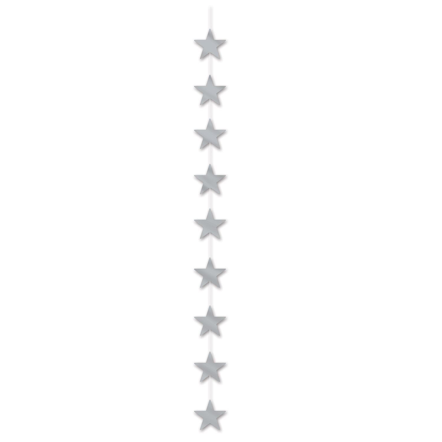 Beistle Silver Metallic Star Stringer - General Occasion | Party Supply