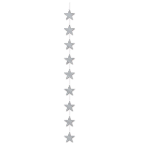Beistle Silver Metallic Star Stringer - General Occasion | Party Supply