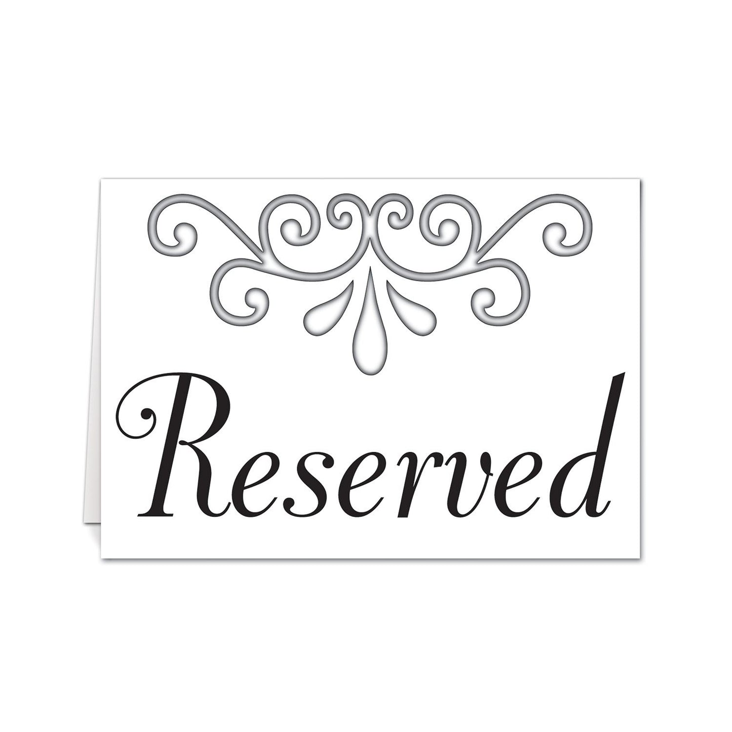 Beistle Reserved Table Cards - Wedding | Party Supply | Decoration
