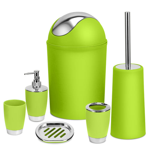Bathroom Accessories Set 6 Pcs Bathroom Set Ensemble Complete Soap Dispense 4493