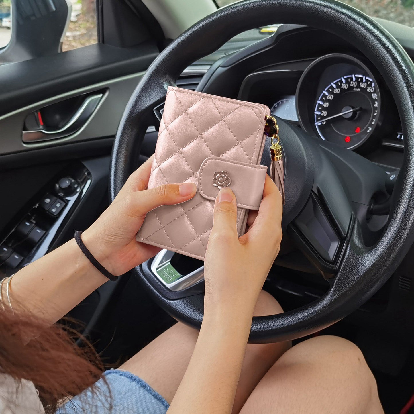 Women Wallet PU Leather Lady Clutch Case Credit Card Holder ID Card Window Coin