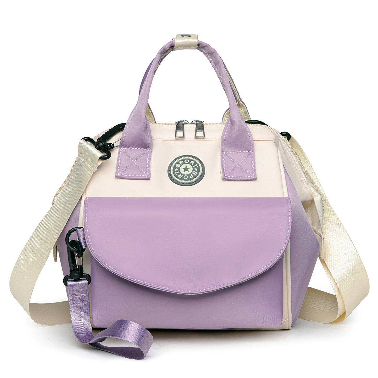 Baby Nappy Diaper Bag with 6 Pockets Burp Cloth Adjustable Shoulder Strap 7931