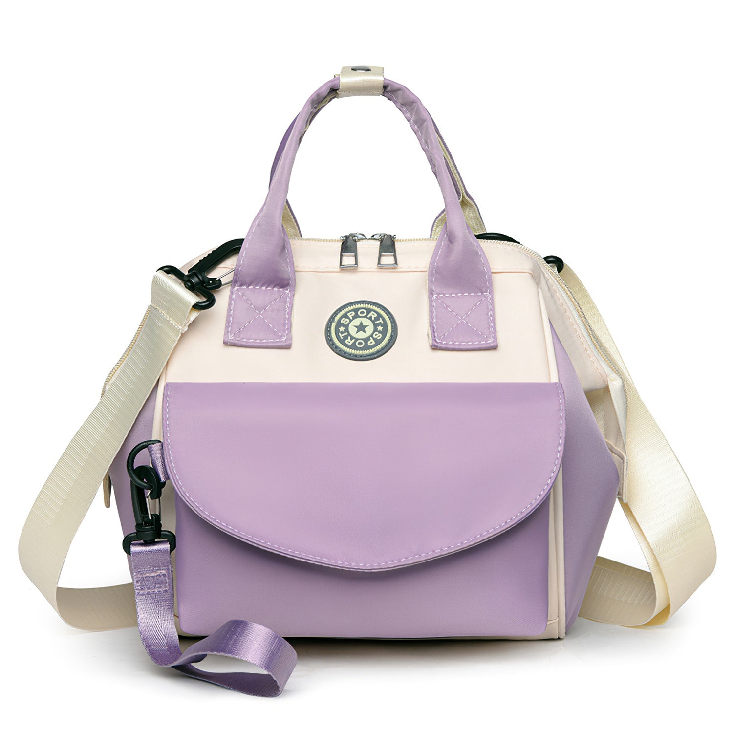 Baby Nappy Diaper Bag with 6 Pockets Burp Cloth Adjustable Shoulder Strap 7931
