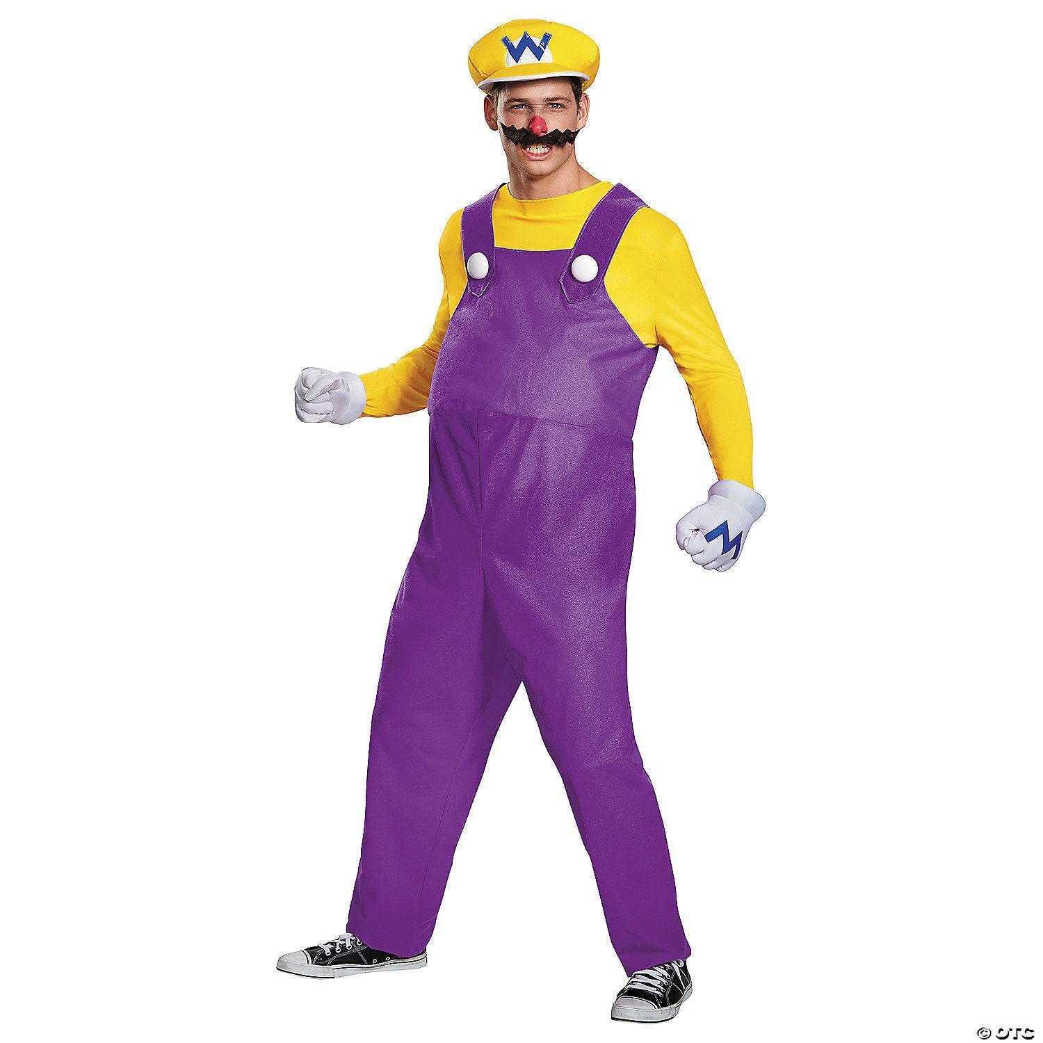 Mens | Adults Deluxe Super Mario Bros. Wario Costume - XXL