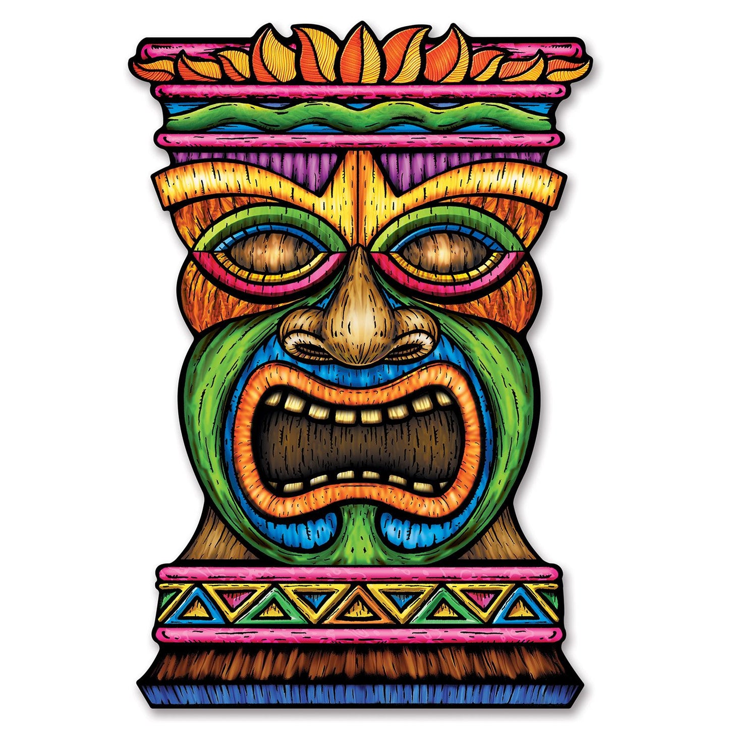 Beistle Jumbo Tiki Cutout - Luau | Party Supply | Decoration