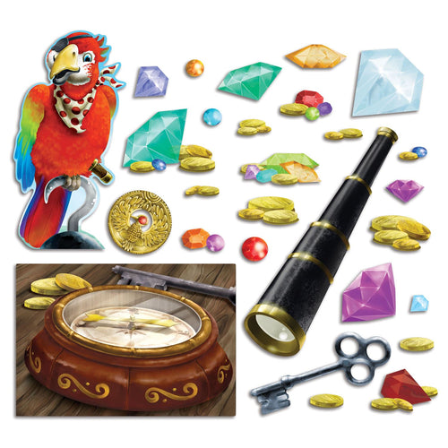 Beistle Treasure Hunt Cutouts - Pirate | Party Supply | Decoration