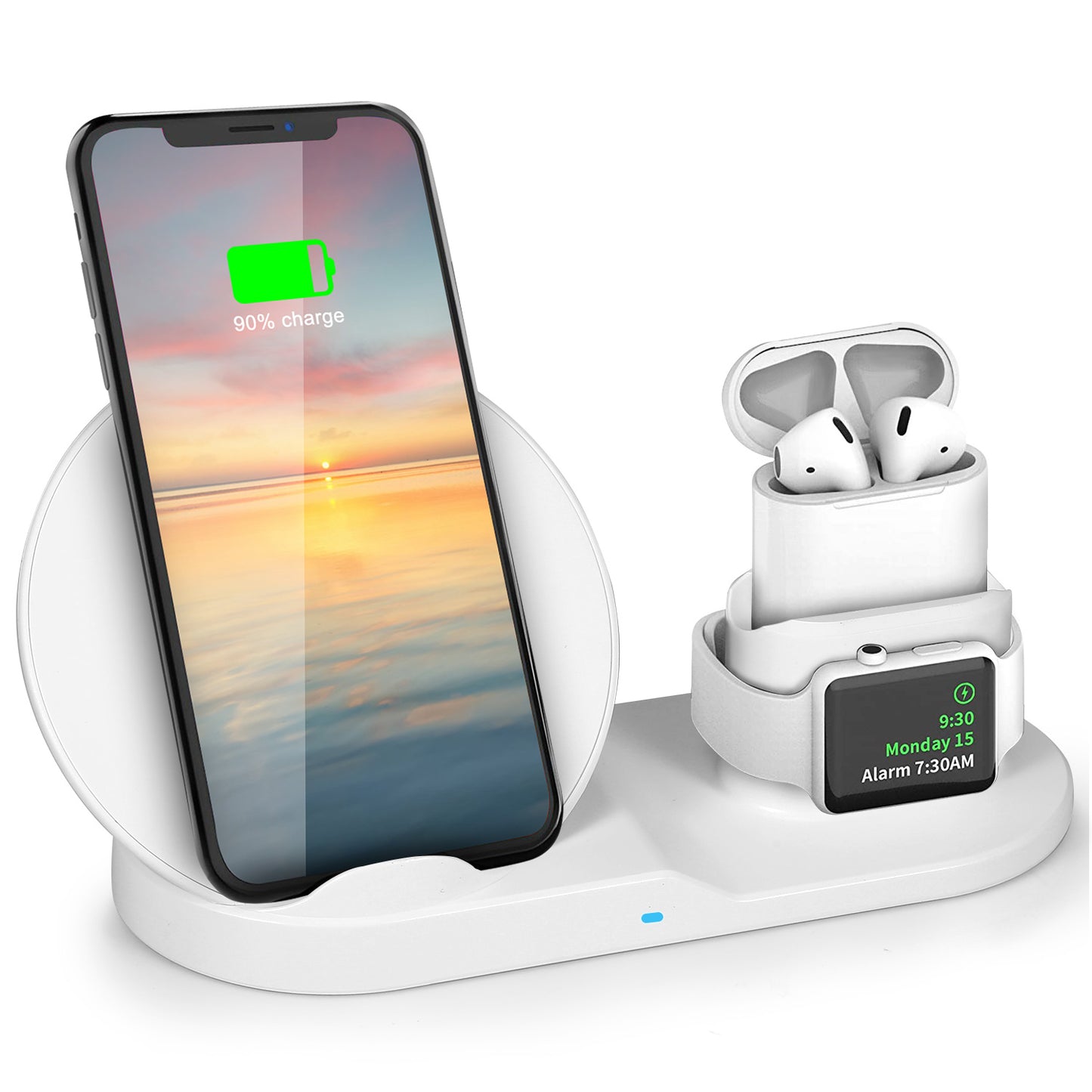Wireless Charger 10W Fast Charging Station For iPhone Apple iWatch Series 4236