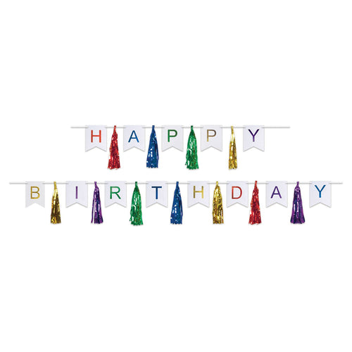 Beistle Happy Birthday Tassel Streamer | Party Supply | Decoration