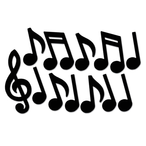 Beistle Music Note Silhouettes | Party Supply | Decoration