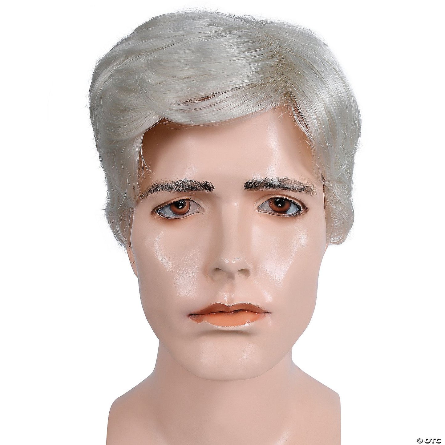 Mens White Bargain Wig