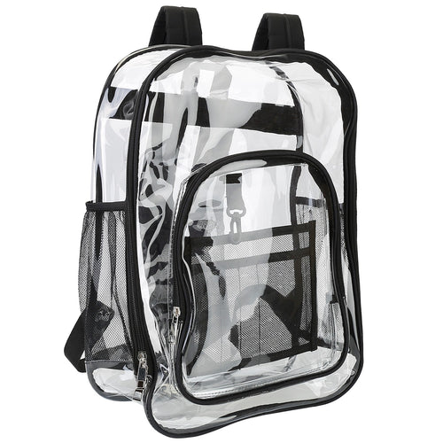 Clear Backpack Heavy Duty Transparent Book Bag Waterproof PVC Clear Backpack