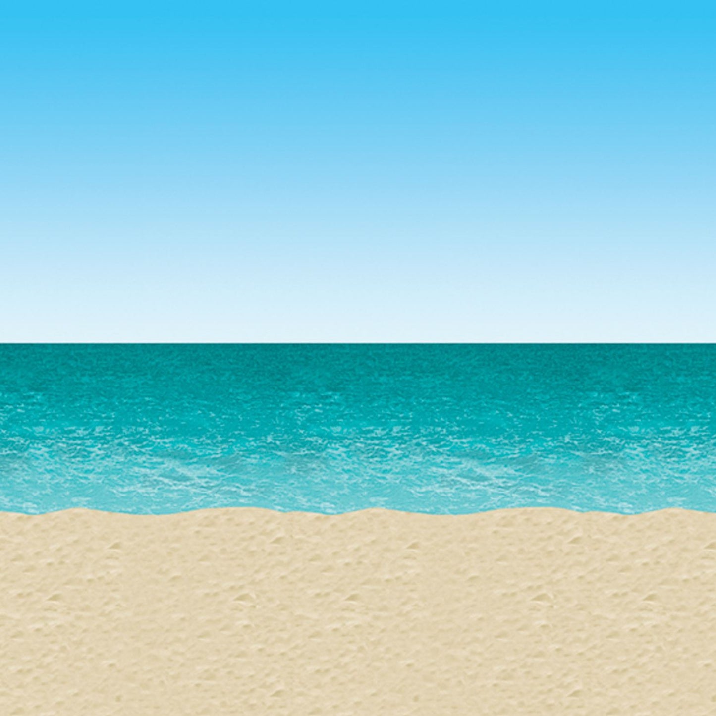 Beistle Blue Sky and Ocean Backdrop - Luau | Party Supply | Decoration