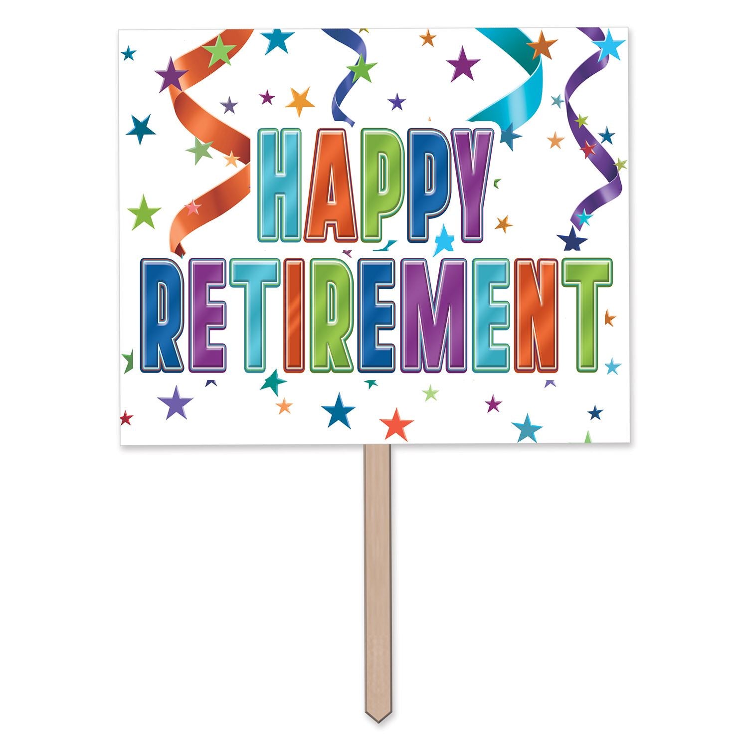 Beistle Happy Retirement Yard Sign | Party Supply | Decoration