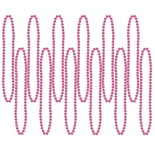 Beistle Cerise Party Beads - General Occasion | Party Supply | Decoration