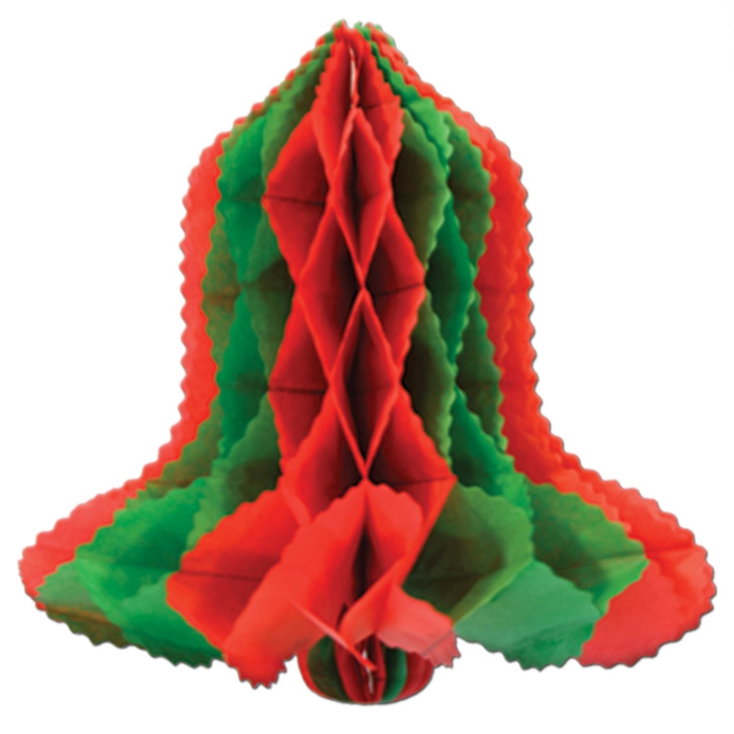 Beistle Red and Green Art-Tissue Bell - Christmas/Winter | Party Supply