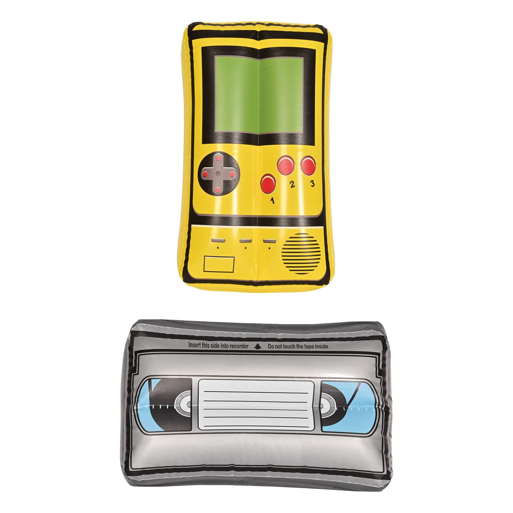Beistle Inflatable VHS Tape & Handheld Game Set - 90's | Party Supply