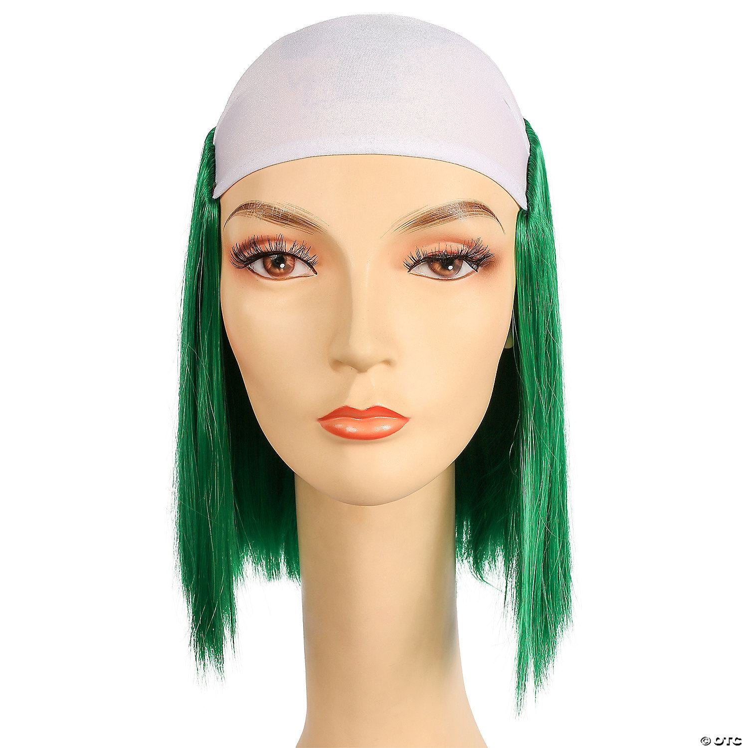 Bald Straight Clown Wig | Green-Forest