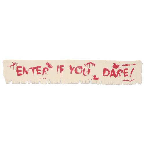 Beistle Enter If You Dare! Fabric Banner - Halloween | Party Supply