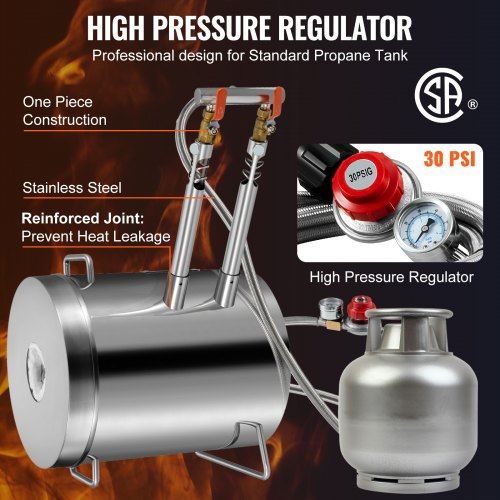 Propane Melting Furnace Kit 12KG Large Capacity Foundry Home Kilns Stainless