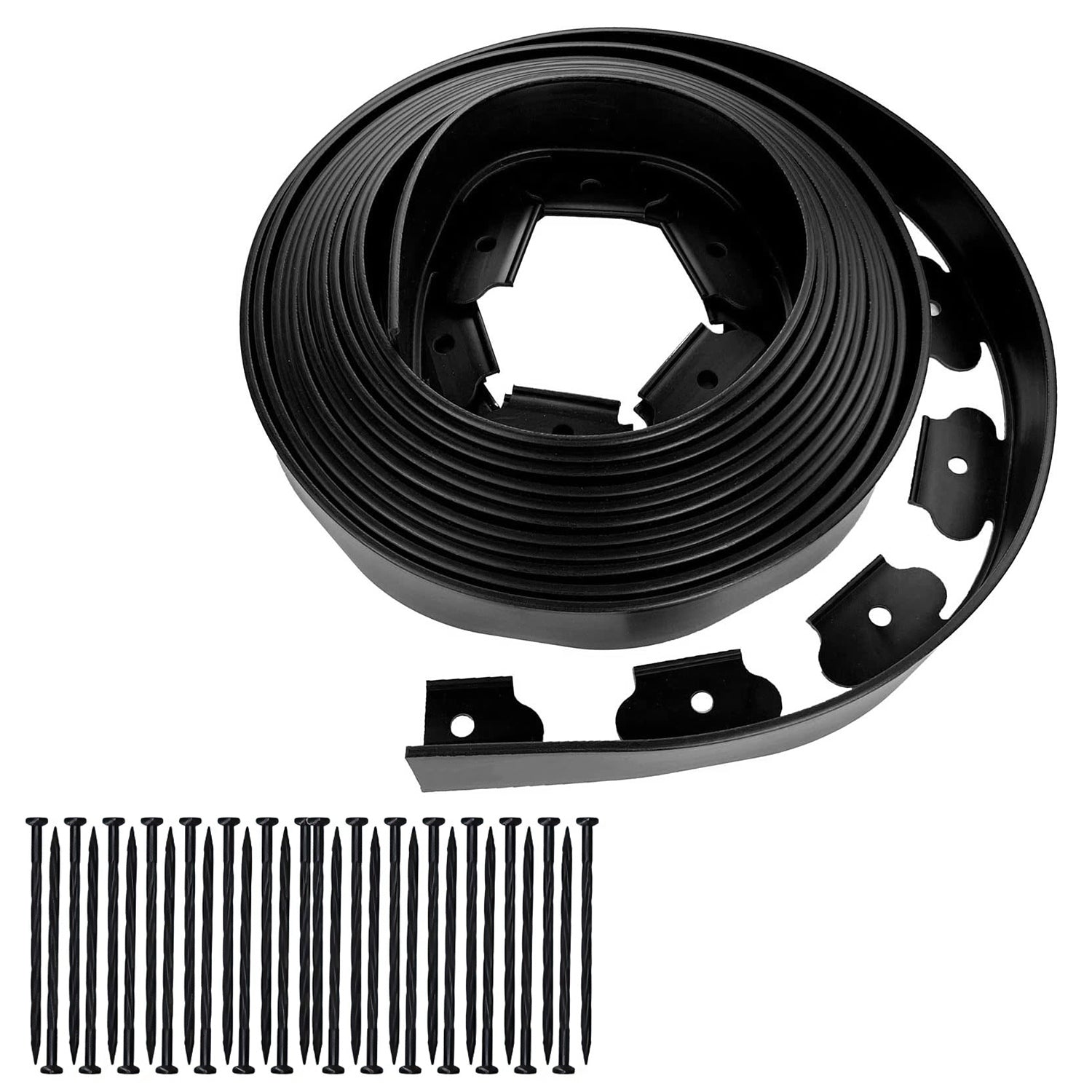 Non-Digging Plastic Garden Edging Kit 32.8FT Plastic Garden Border with 30