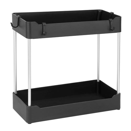 2-Tier Under Sink Shelf Organizer Space Saving Under Bathroom Sink Storage Rack