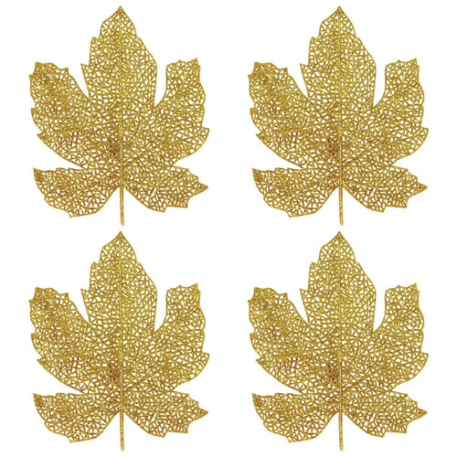 Beistle Glittered Fall Leaves - Thanksgiving/Fall | Party Supply | Decoration