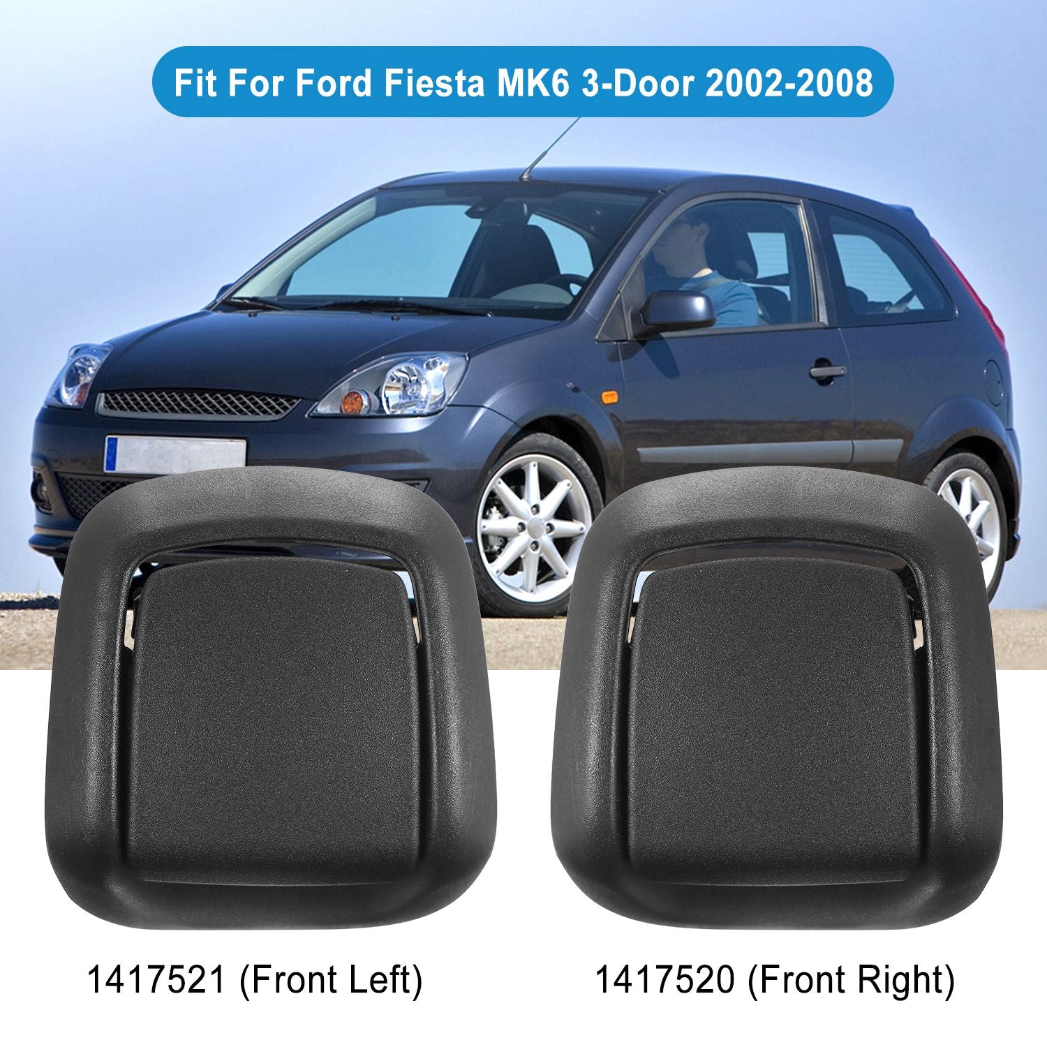 1 Pair Car Seat Release Handles for Ford Fiesta MK6 2002-2008 Auto Seat