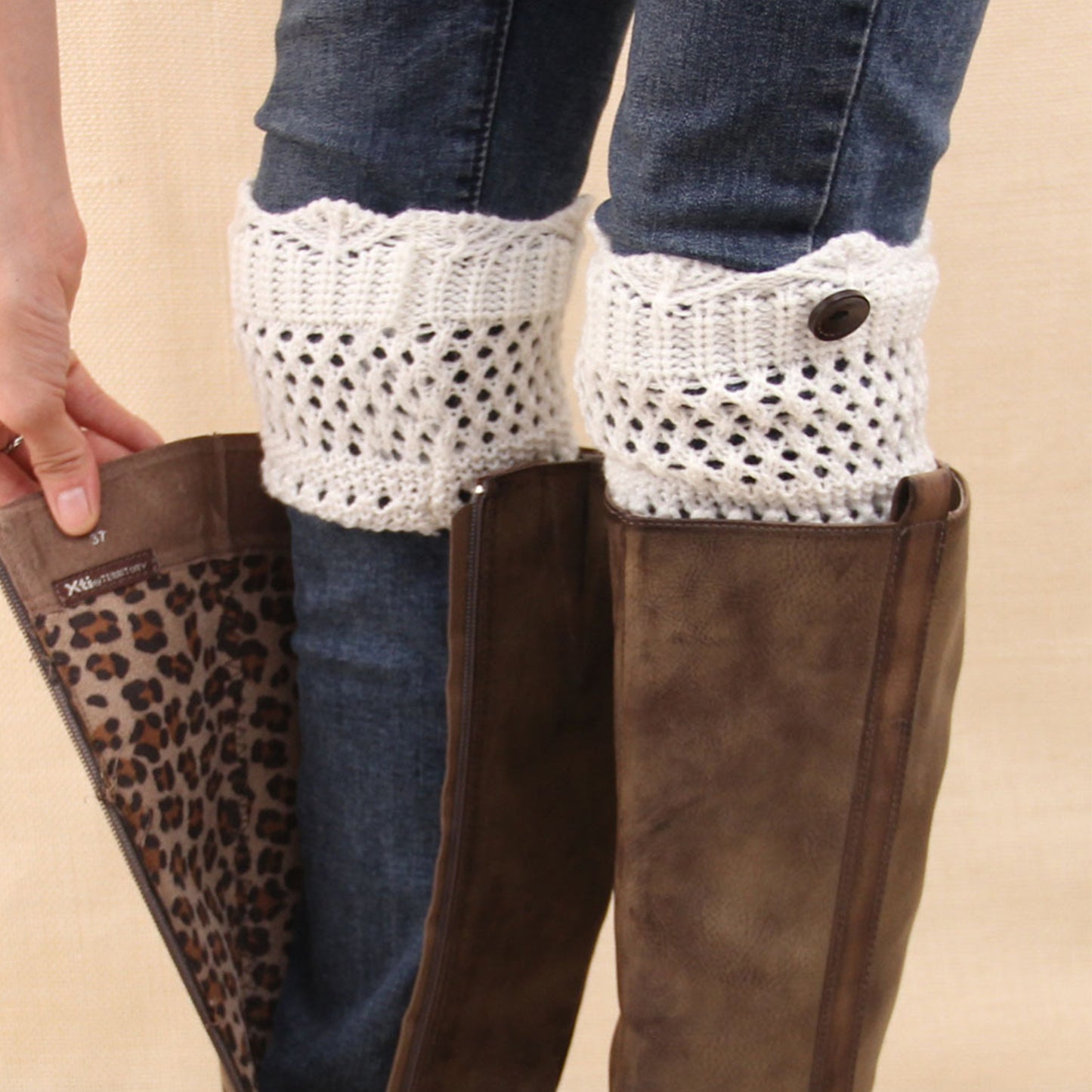 Women Winter Crochet Knit Leg Warmers Apparel & Jewelry Women Apparel