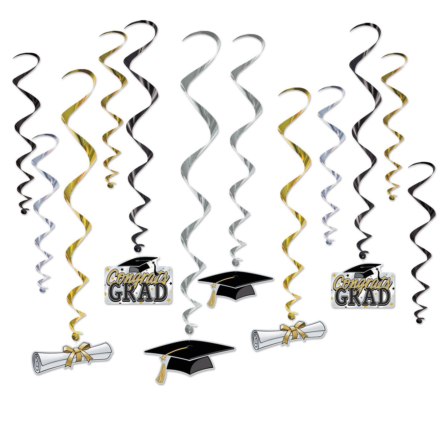 Beistle Graduation Whirls | Party Supply | Decoration