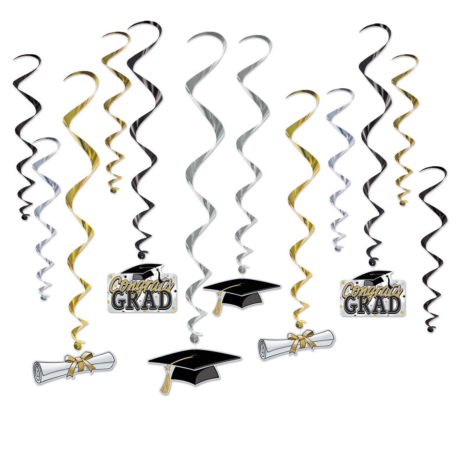 Beistle Graduation Whirls | Party Supply | Decoration
