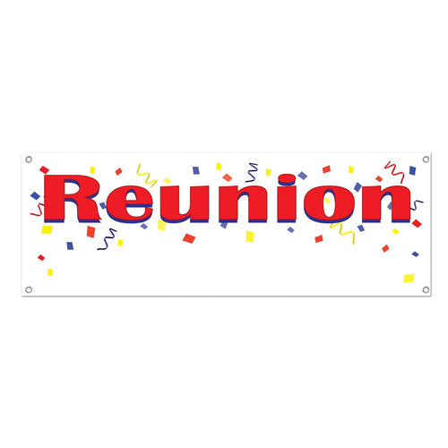 Beistle Reunion Sign Banner - General Occasion | Party Supply | Decoration