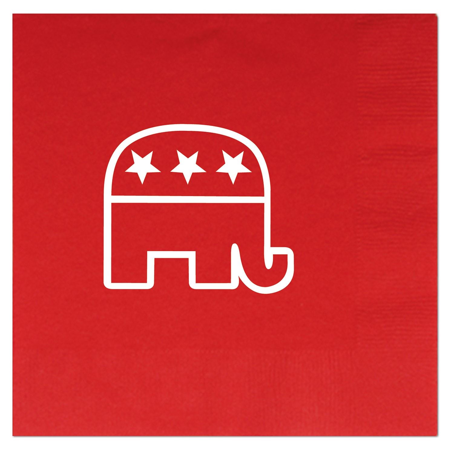 Beistle Red Republican Luncheon Napkins - Patriotic | Party Supply