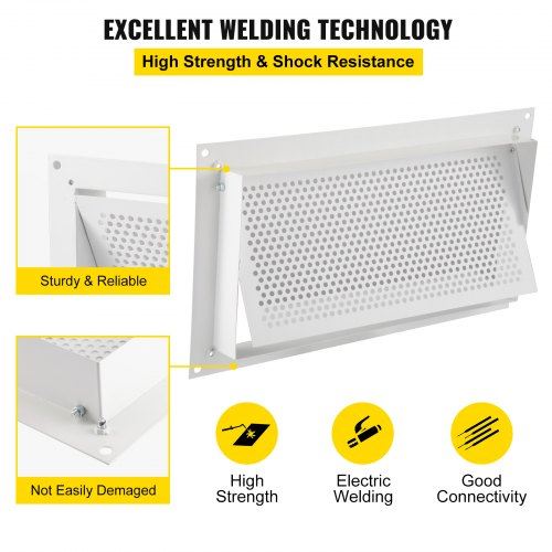 Flood Vent 8" Height x 16" Width x 2" Depth Foundation Flood Vent to Reduce