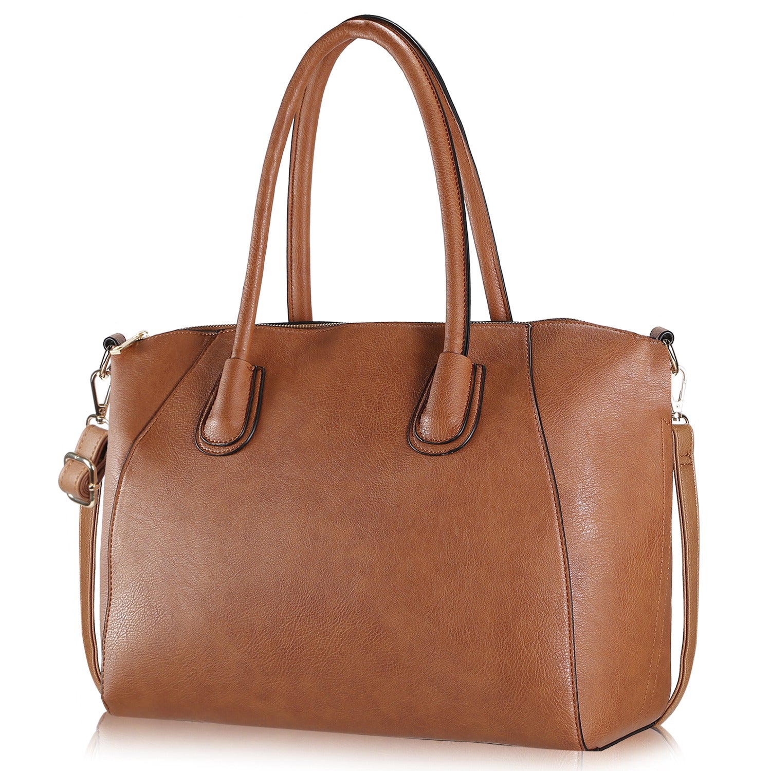 Women’s Soft Leather Handbag Tote Bags Large Shoulder Crossbody Bag 7 Cells