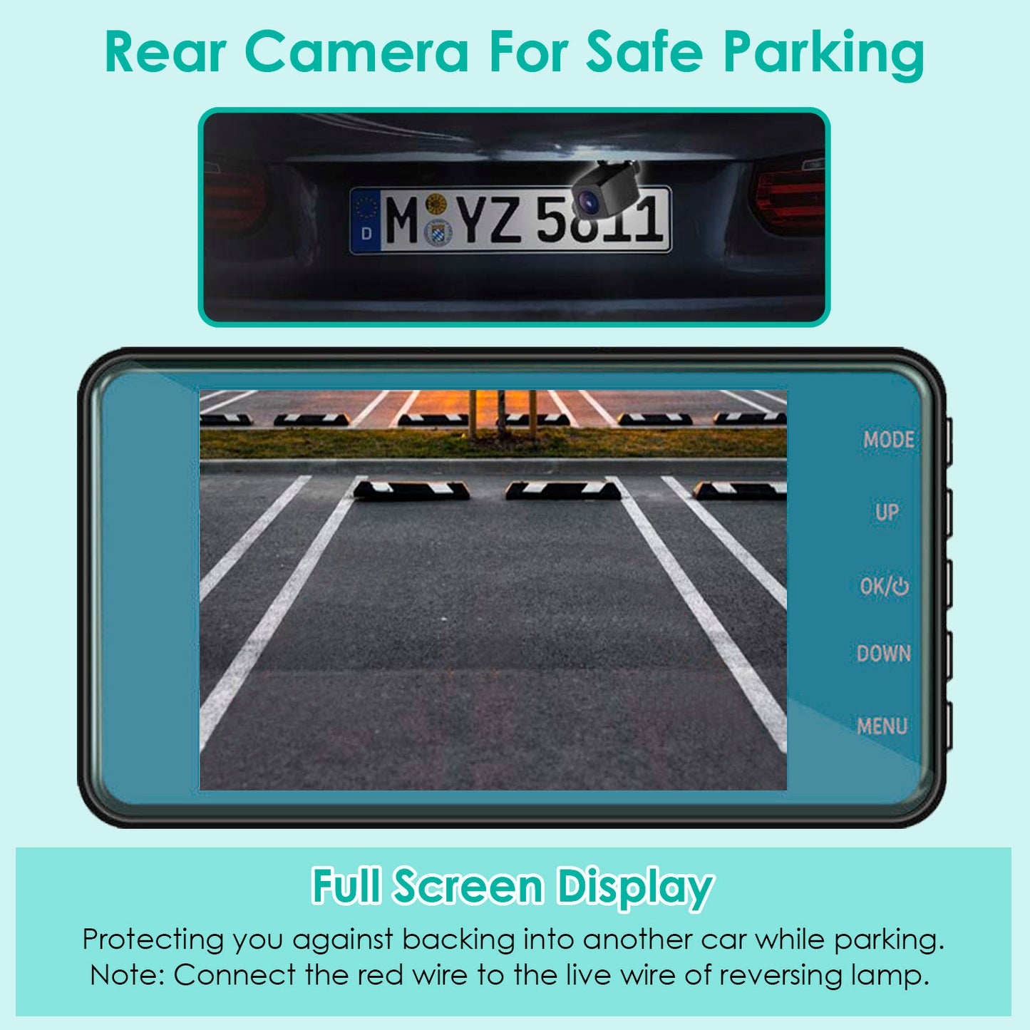 720P Dual Dash Cam Car Camera Recorder Looping Recording Car DVR Driving