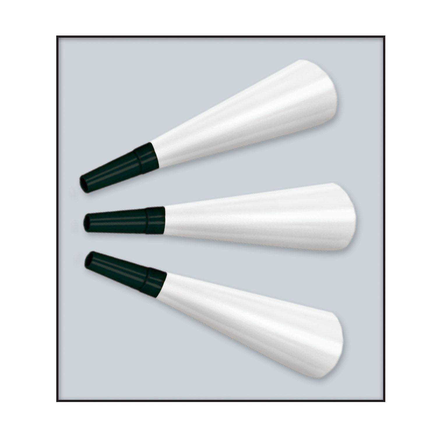 Beistle White Legacy Horns - New Years | Party Supply | Decoration