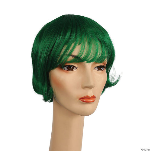 Womens Bargain Lulu Wig | Green-Dark