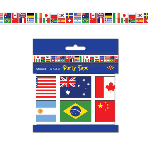 Beistle International Flag Party Tape | Party Supply | Decoration