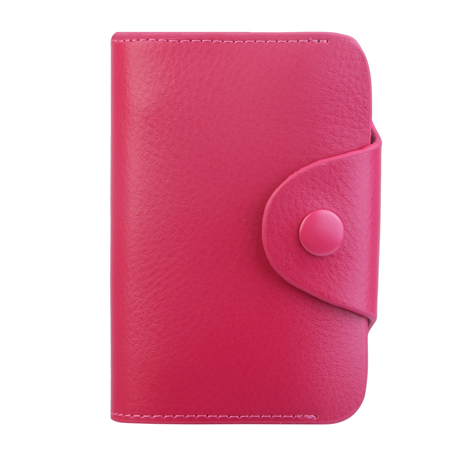 Credit Card Holder Wallet PU Leather Snap Closure Purse Accordion Case with 12