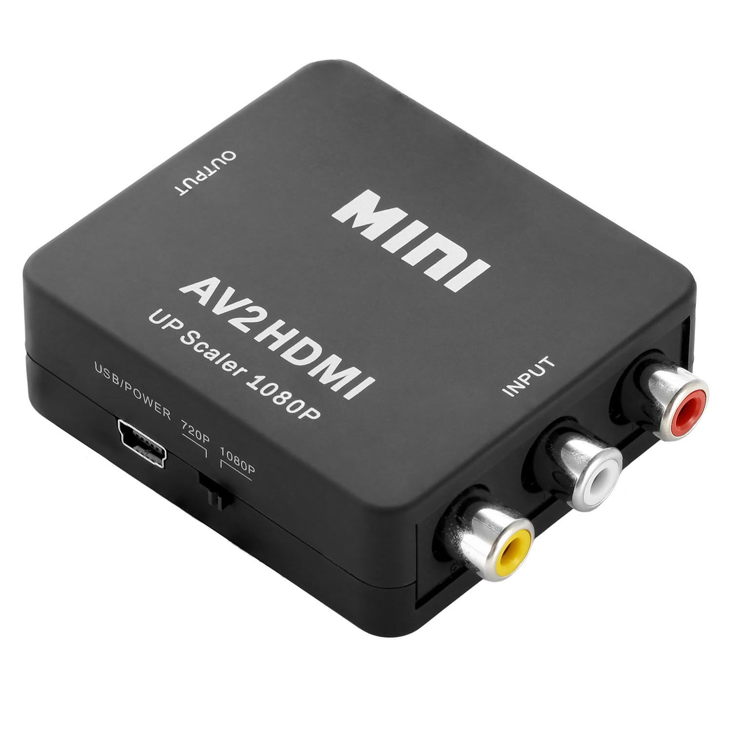 RCA to HDMI Converter 1080P AV Composite CVBS to HDMI Adapter w/ USB Video