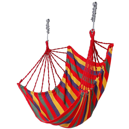 440LBS Hammock Hanging Chair Canvas Porch Patio Swing Seat Portable Camping 5720