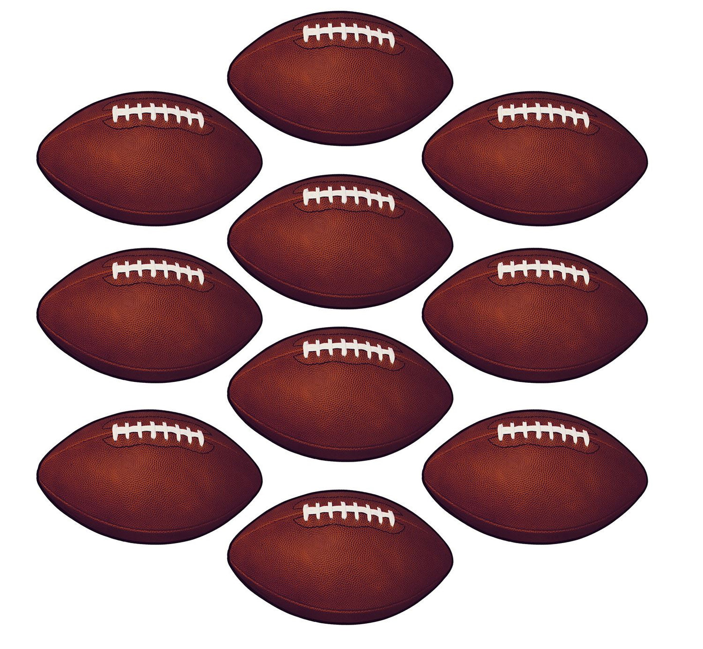Beistle Mini Football Cutouts | Party Supply | Decoration