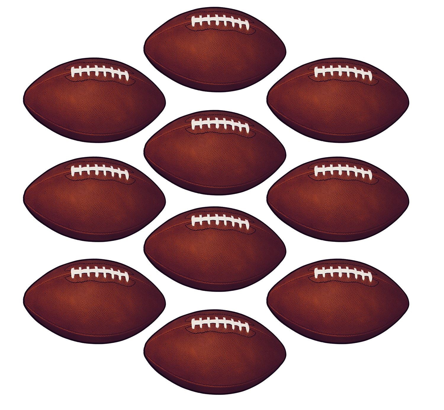 Beistle Mini Football Cutouts | Party Supply | Decoration