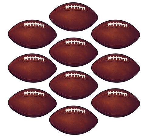 Beistle Mini Football Cutouts | Party Supply | Decoration