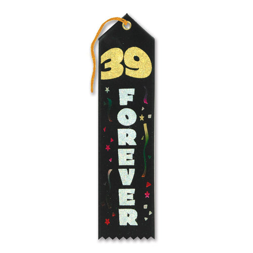 Beistle 39 Forever Award Ribbon - Over-The-Hill | Party Supply | Decoration