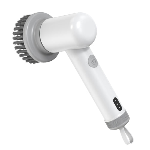 Electric Handheld Spin Scrubber Cordless Cleaning Brush with 2 Rotating Speeds