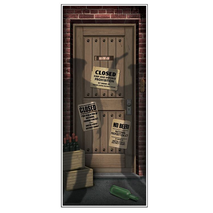 Beistle Speakeasy Door Cover - 20's | Party Supply | Decoration