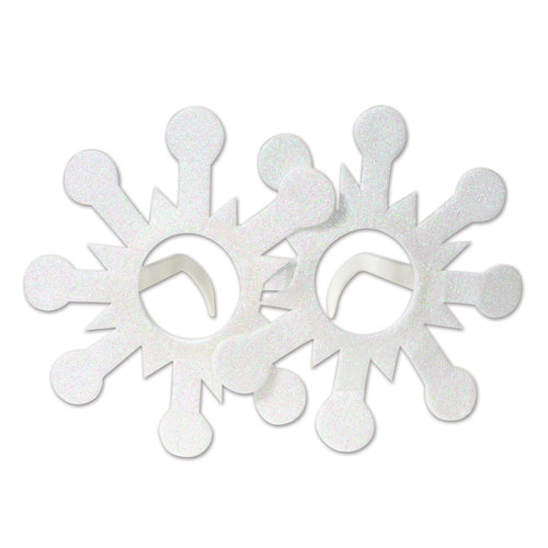 Beistle Glittered Snowflake Glasses - Christmas/Winter | Party Supply