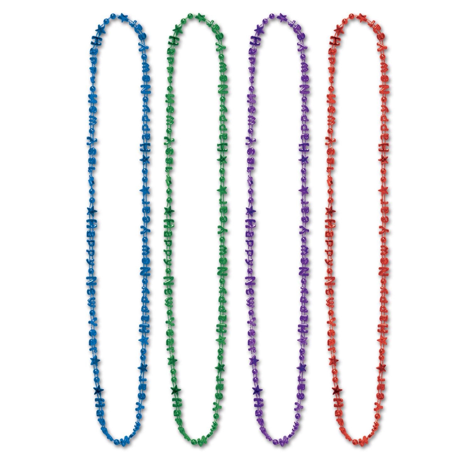 Beistle Happy New Year Beads-Of-Expression -Asstd Colors - New Years | Party