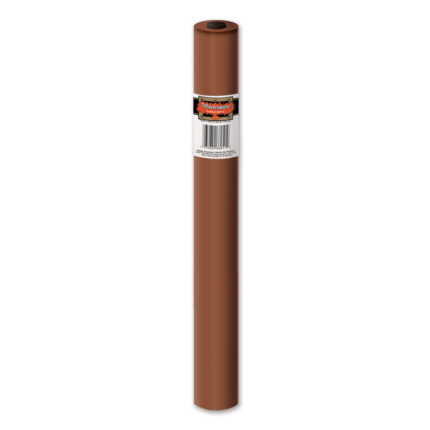 Plastic Table Roll Size: 40" x 100' - Brown